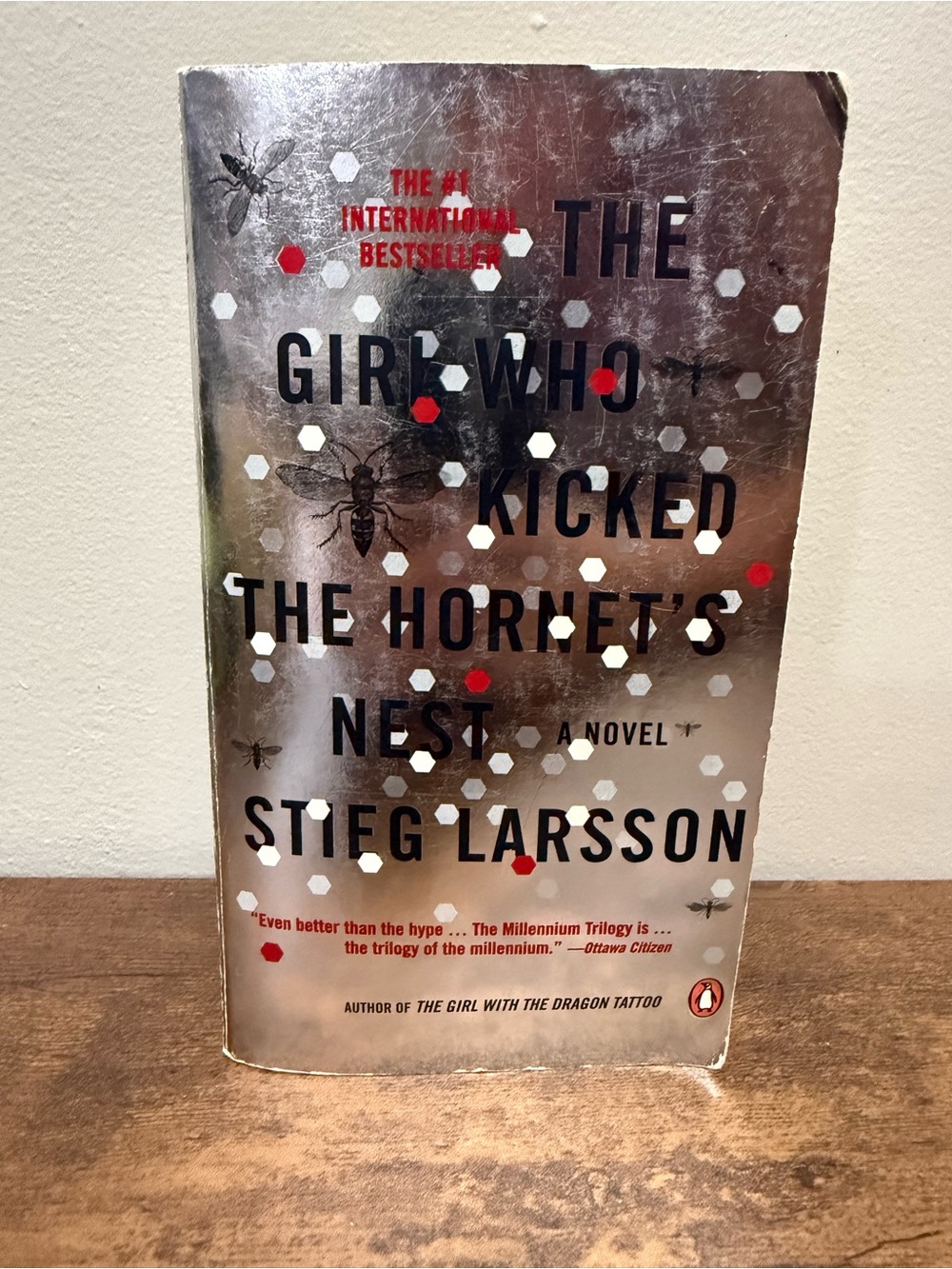 📚3 for $12📚The Girl Who Kicked the Hornet's Nest by Stieg Larsson- Silver Cover